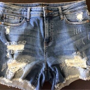 Judy Blue Distressed Jean Shorts